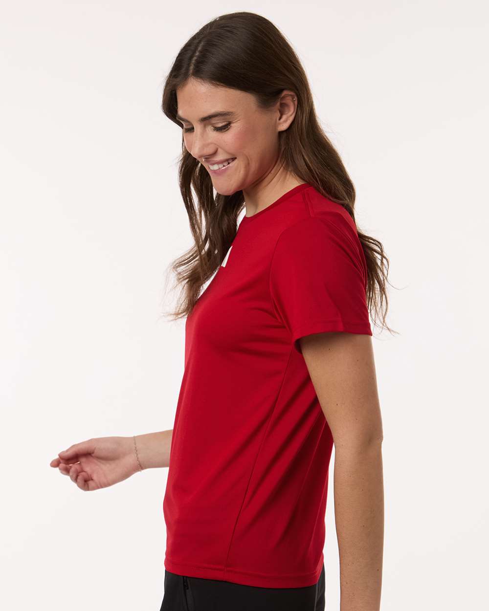 Adidas At102 Women’s Pregame T-shirt - Team Power Red White