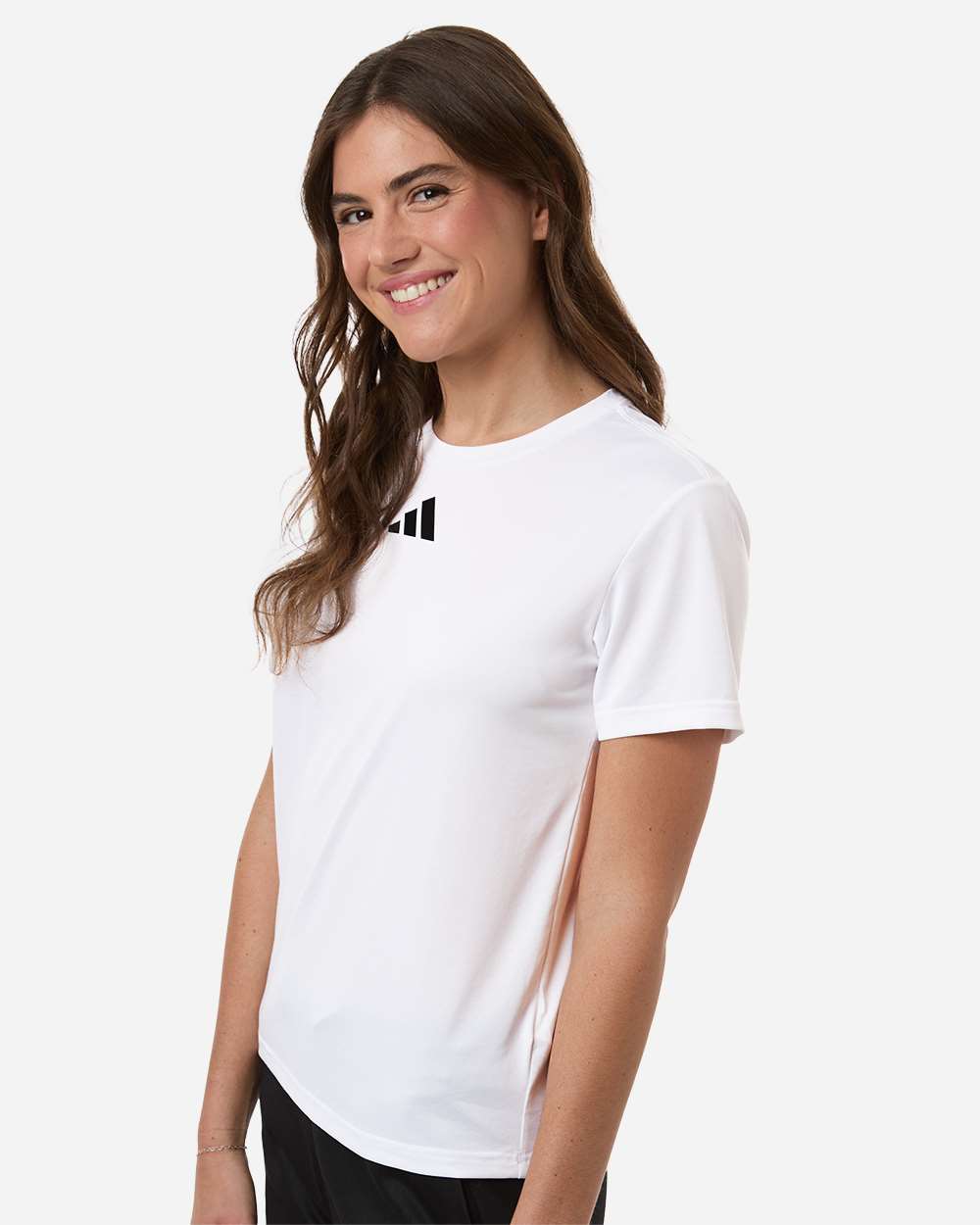 Adidas At102 Women’s Pregame T-shirt - White Black