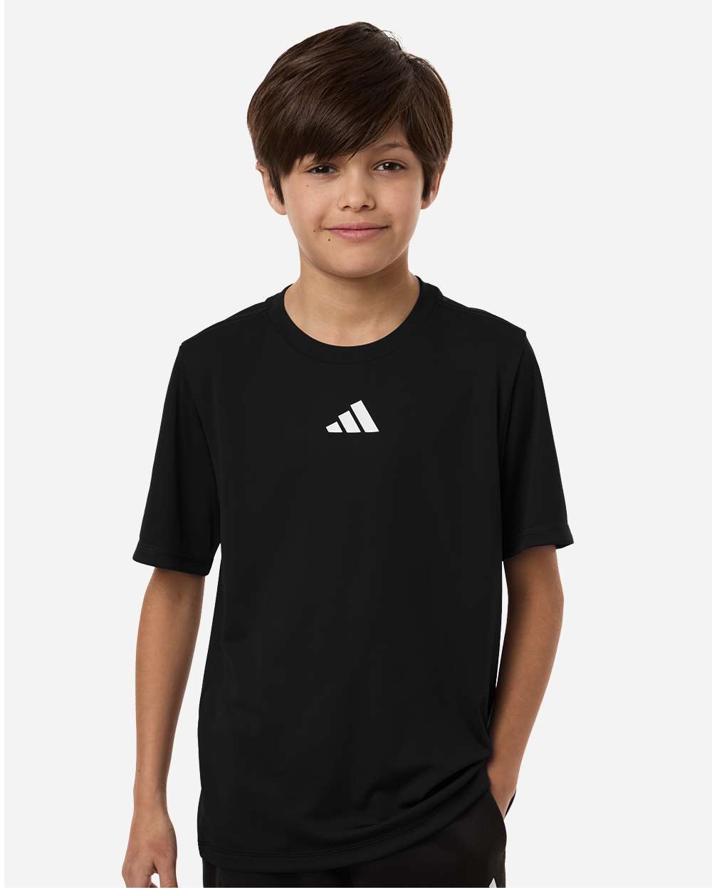 Adidas At103 Youth Pregame T-shirt - Black