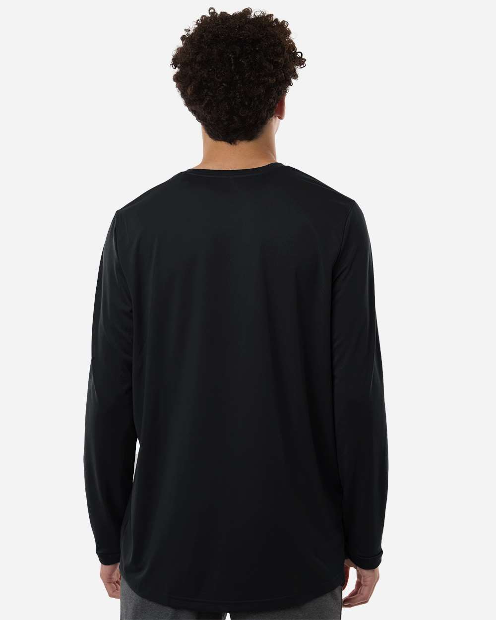 Adidas At104 Men’s Pregame Long Sleeve T-shirt - Black White