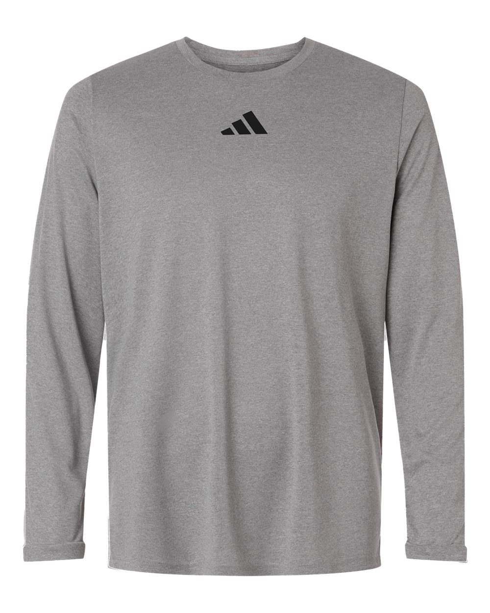 Adidas At104 Men’s Pregame Long Sleeve T-shirt - Medium Grey Heather Black