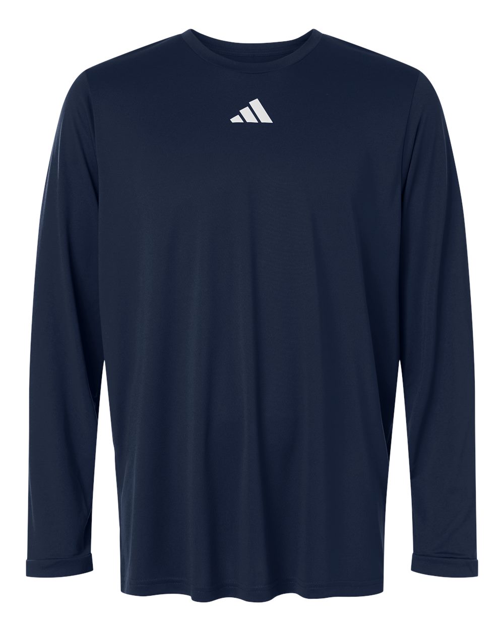 Adidas At104 Men’s Pregame Long Sleeve T-shirt - Team Navy Blue White