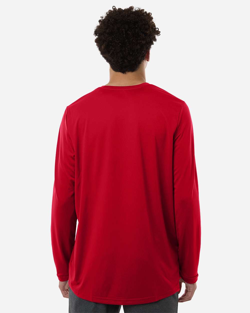 Adidas At104 Men’s Pregame Long Sleeve T-shirt - Team Power Red White