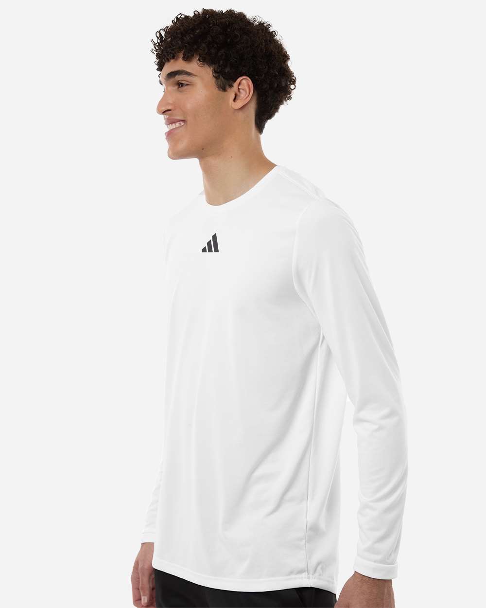 Adidas At104 Men’s Pregame Long Sleeve T-shirt - White Team Grey Four