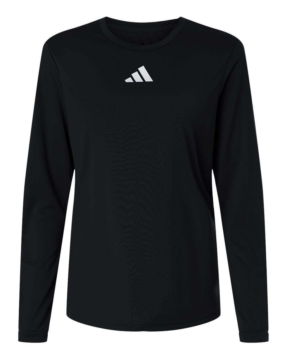 Adidas At105 Women’s Pregame Scoop Neck Long Sleeve T-shirt - Black White