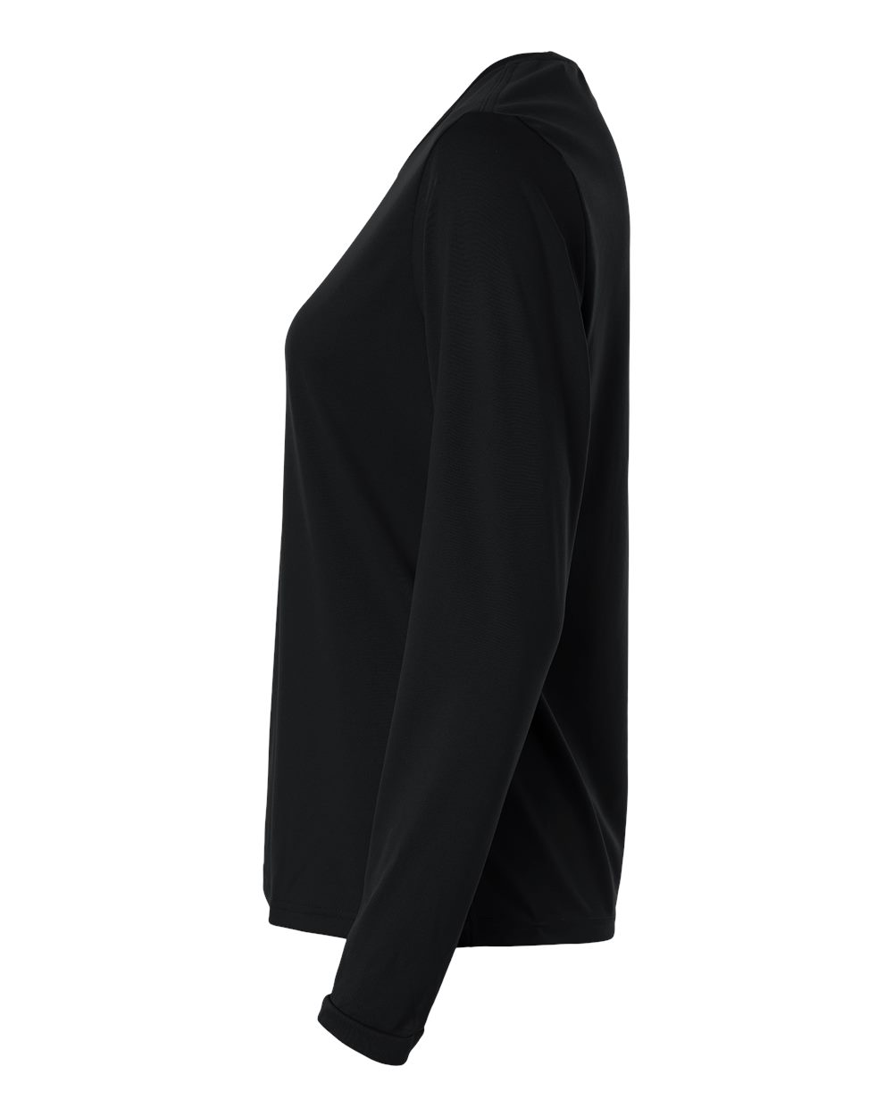Adidas At105 Women’s Pregame Scoop Neck Long Sleeve T-shirt - Black White