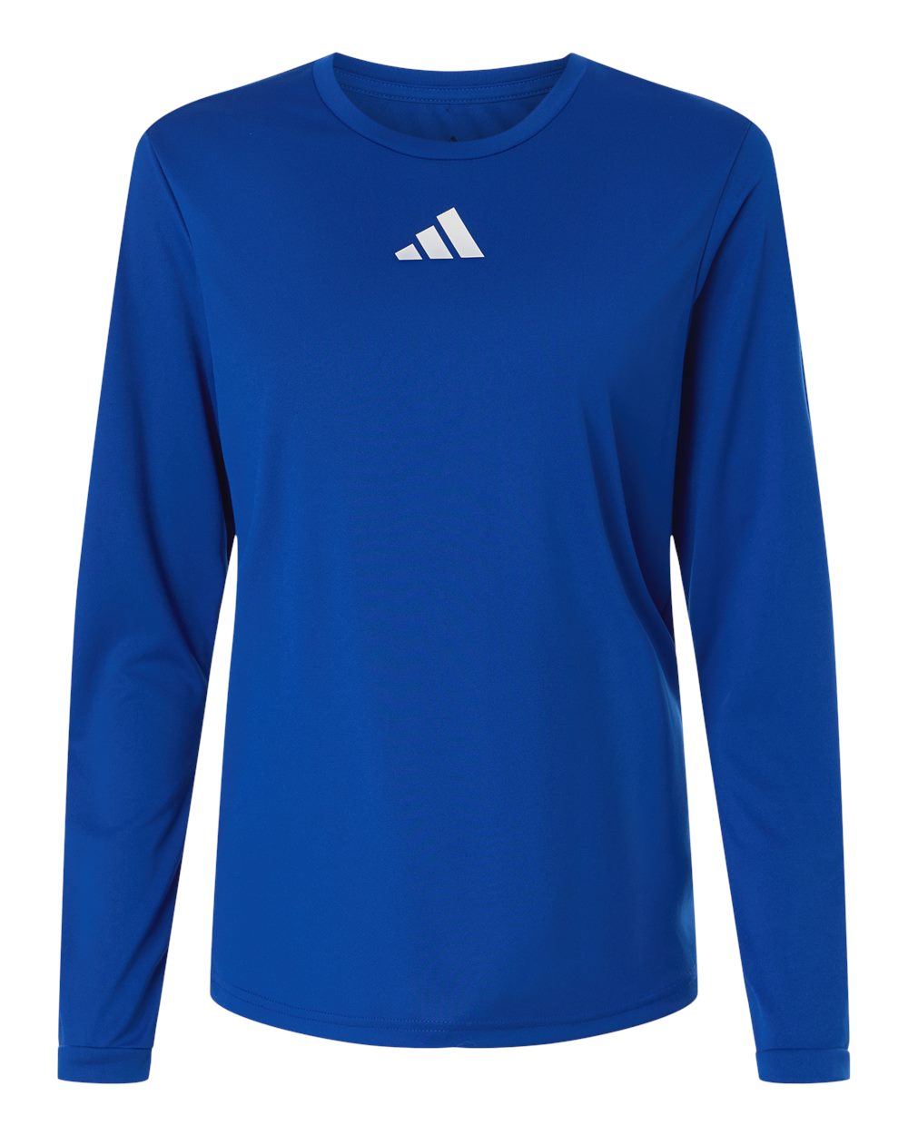 Adidas At105 Women’s Pregame Scoop Neck Long Sleeve T-shirt - Team Royal Blue White