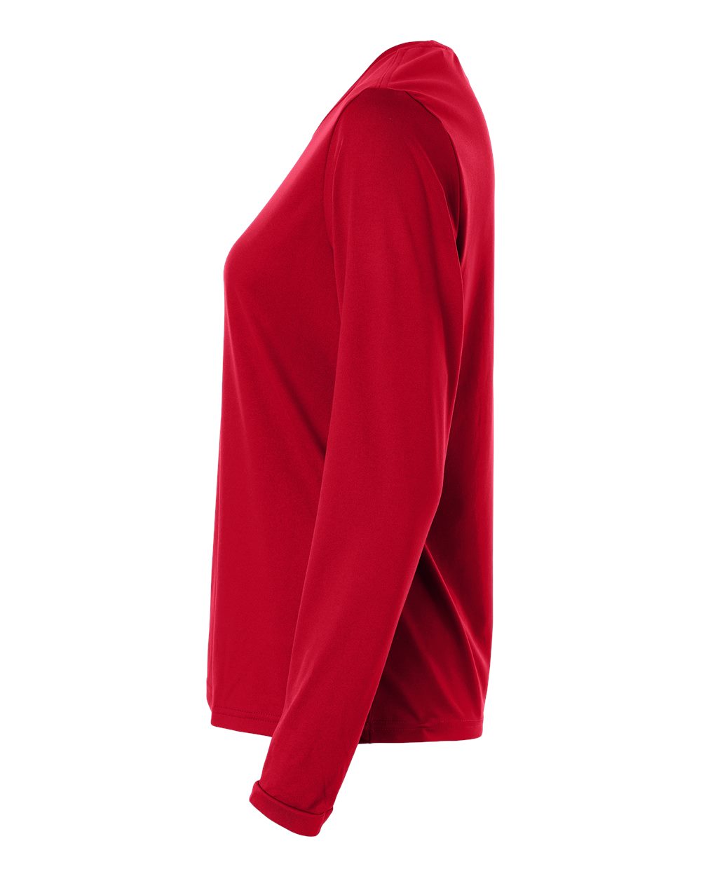 Adidas At105 Women’s Pregame Scoop Neck Long Sleeve T-shirt - Team Power Red White