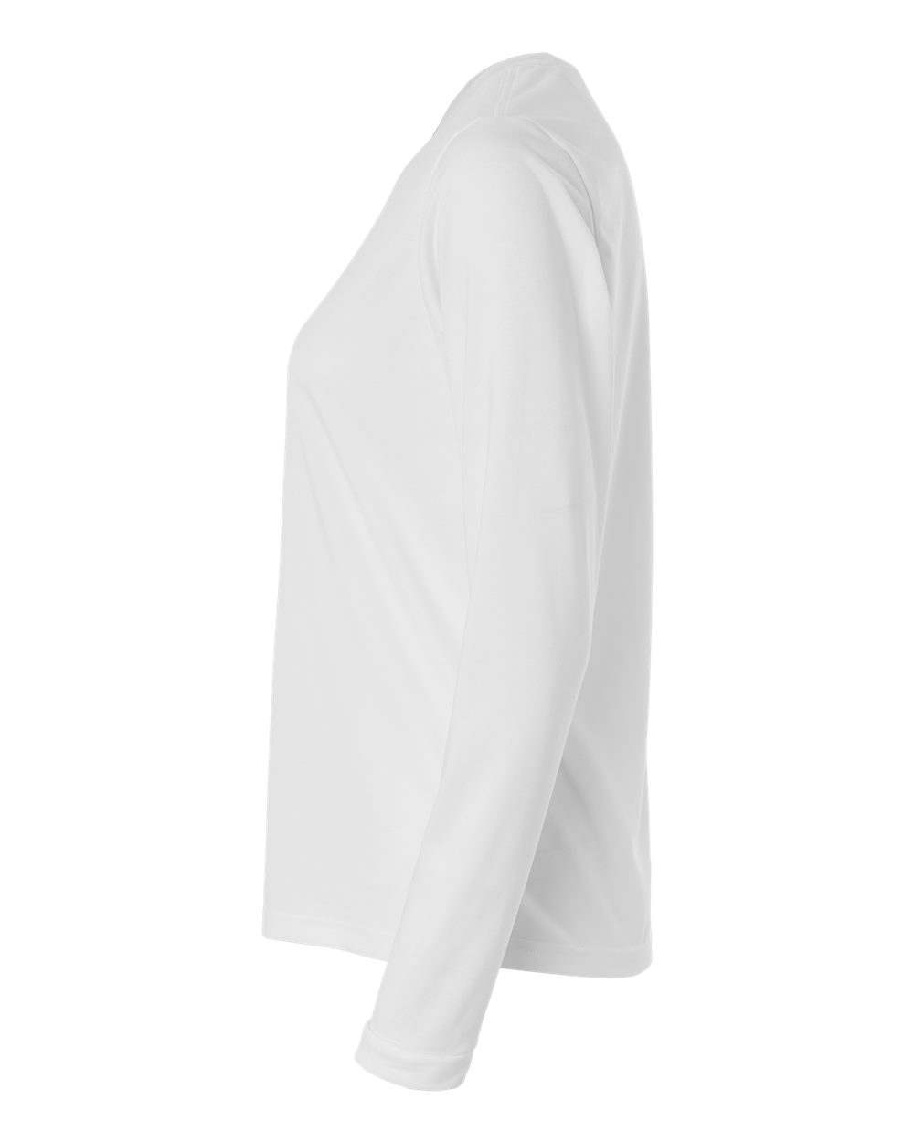 Adidas At105 Women’s Pregame Scoop Neck Long Sleeve T-shirt - White Black