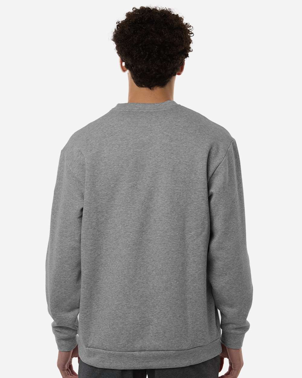 Adidas At200 Men’s Fleece Crewneck Sweatshirt - Medium Grey Heather White