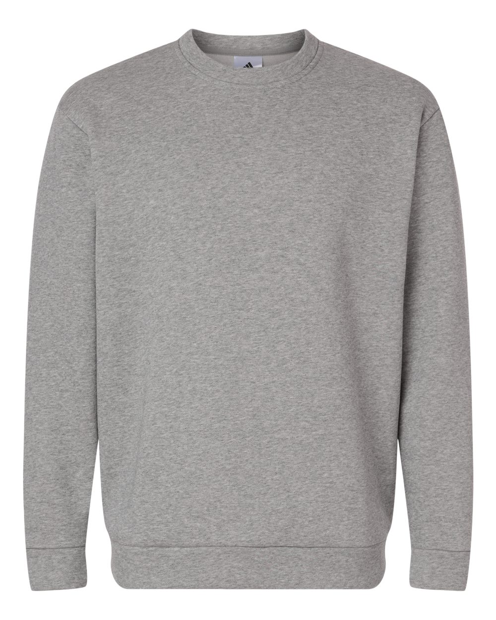Adidas At200 Men’s Fleece Crewneck Sweatshirt - Medium Grey Heather White