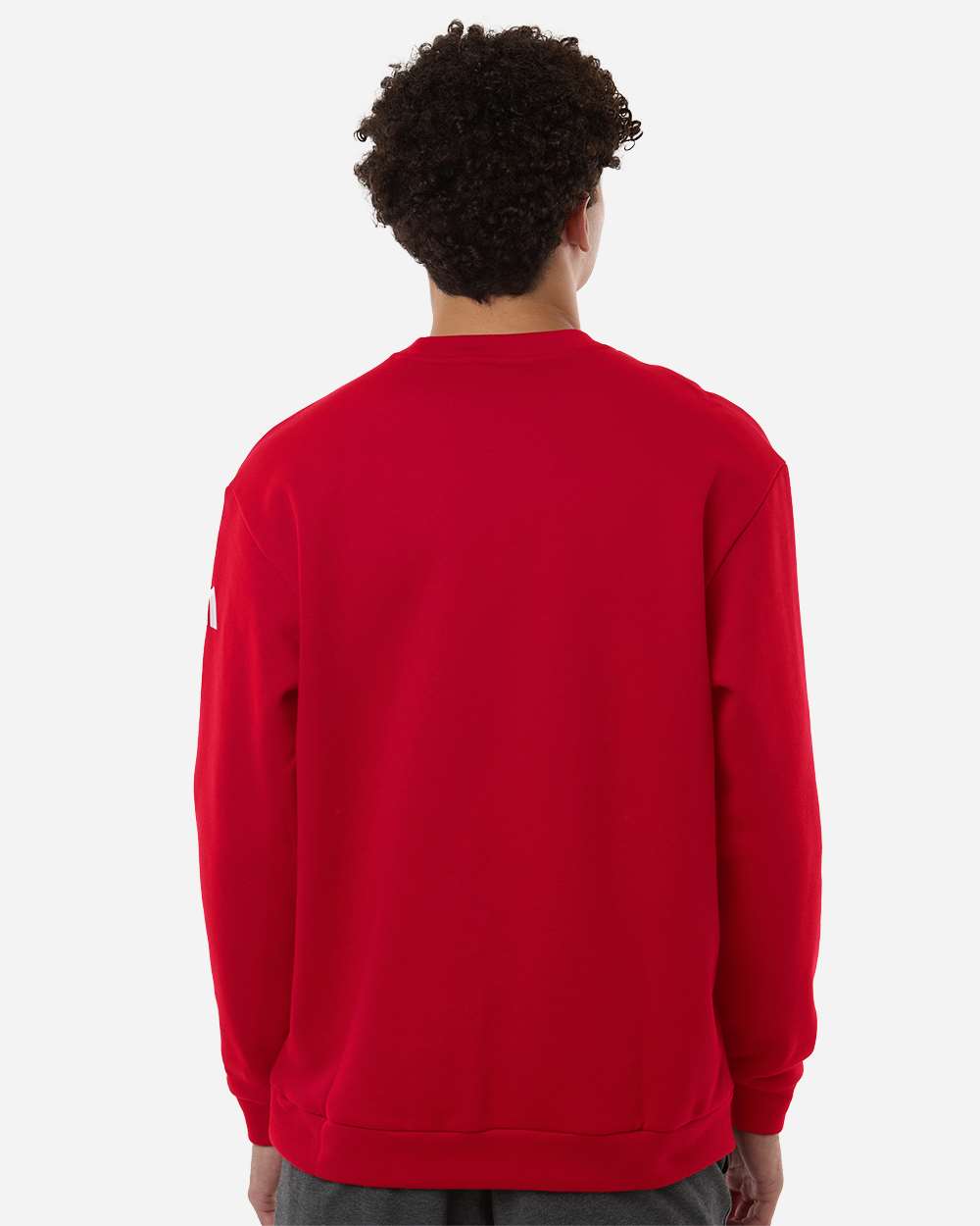Adidas At200 Men’s Fleece Crewneck Sweatshirt - Team Power Red White