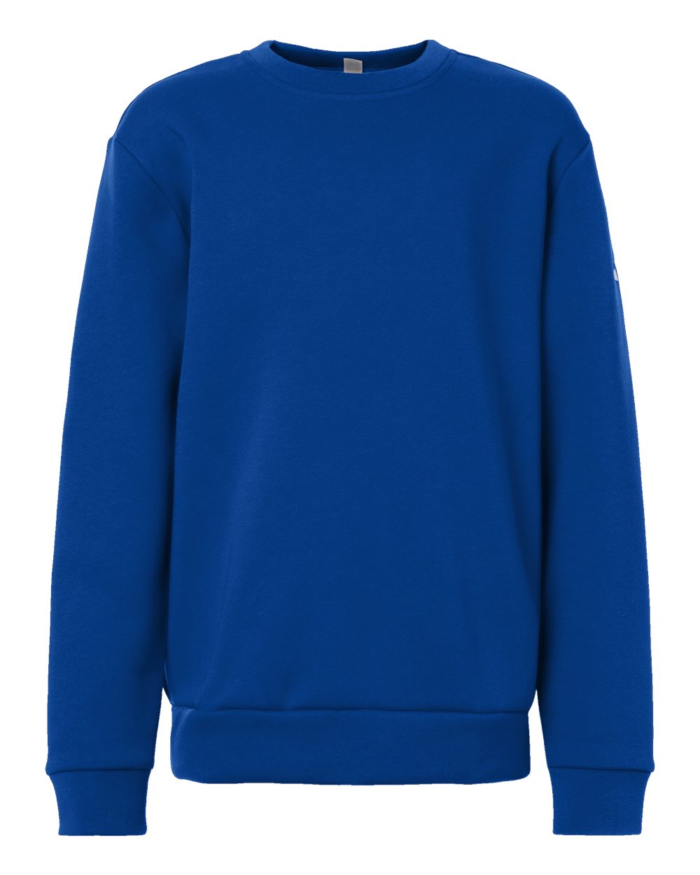 Adidas At202 Youth Fleece Crewneck Sweatshirt - Team Royal Blue White
