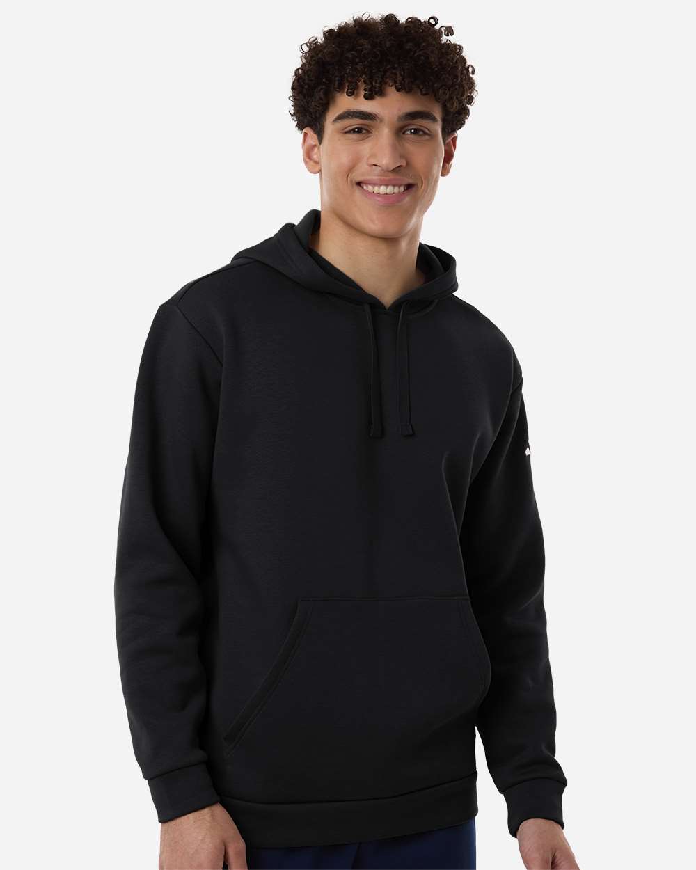 Adidas At203 Men’s Fleece Hooded Sweatshirt - Black White