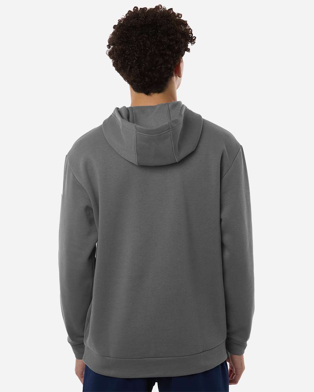 Adidas At203 Men’s Fleece Hooded Sweatshirt - Team Grey Four White