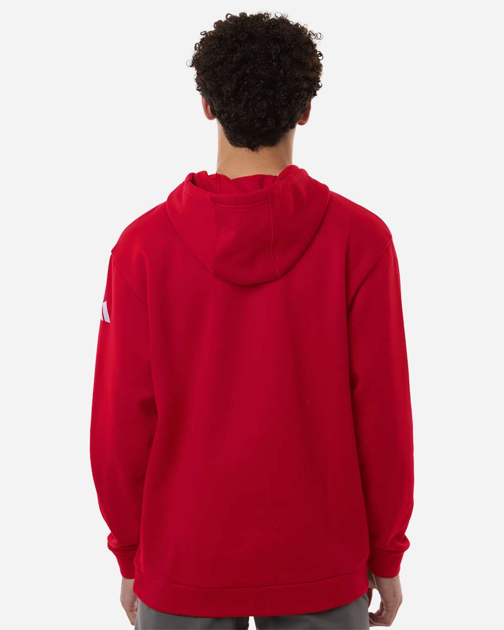 Adidas At203 Men’s Fleece Hooded Sweatshirt - Team Power Red White