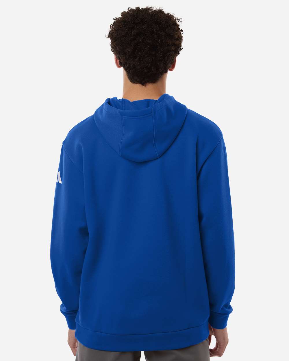 Adidas At203 Men’s Fleece Hooded Sweatshirt - Team Royal Blue White
