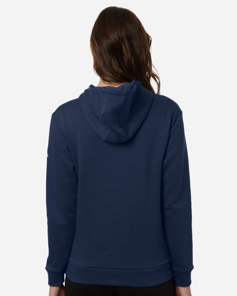 Adidas At204 Women’s Fleece Hooded Sweatshirt - Team Navy Blue White