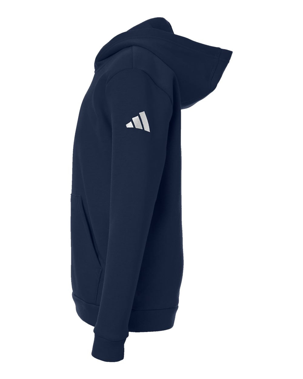 Adidas At205 Youth Fleece Hooded Sweatshirt - Team Navy Blue White