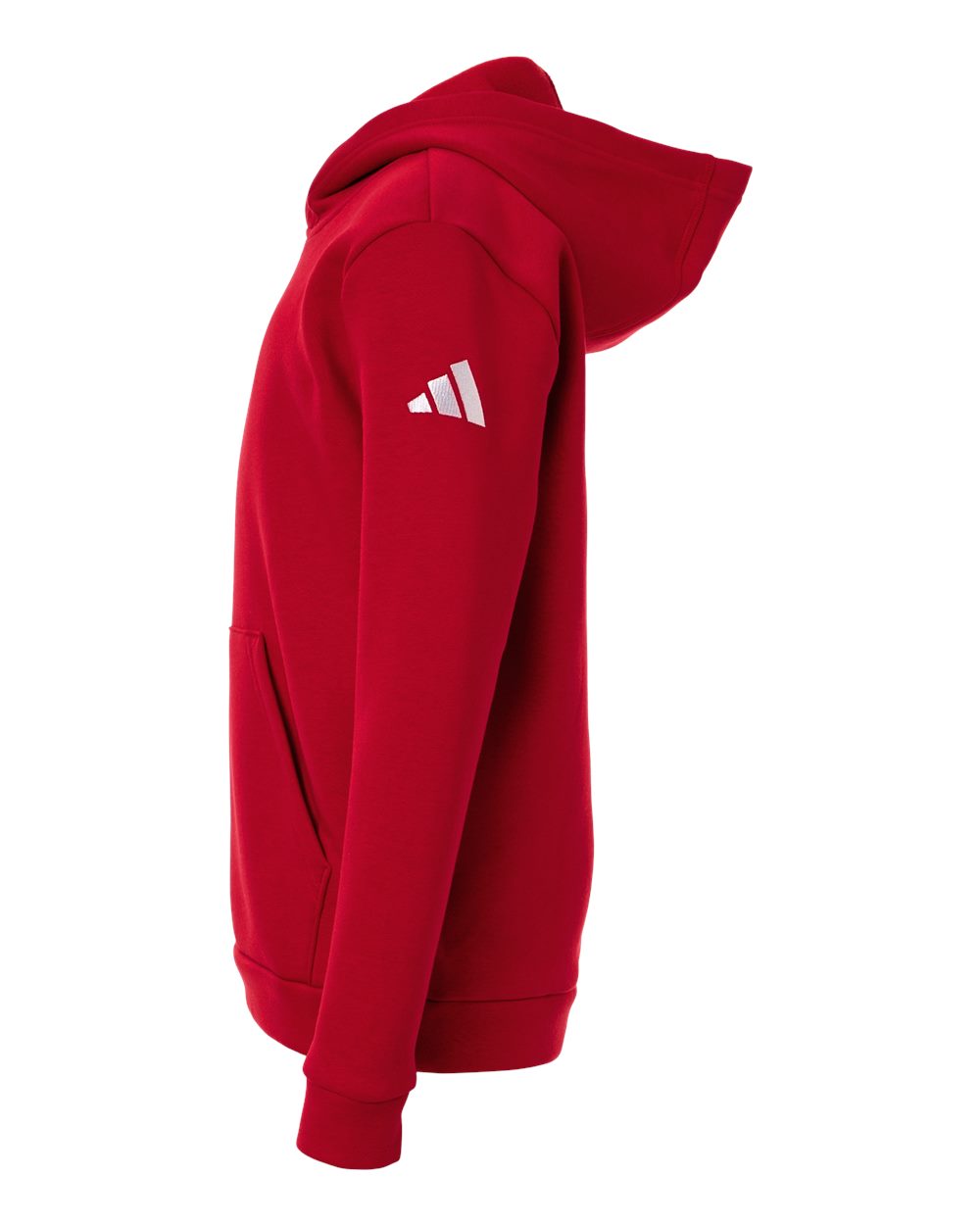 Adidas At205 Youth Fleece Hooded Sweatshirt - Team Power Red White