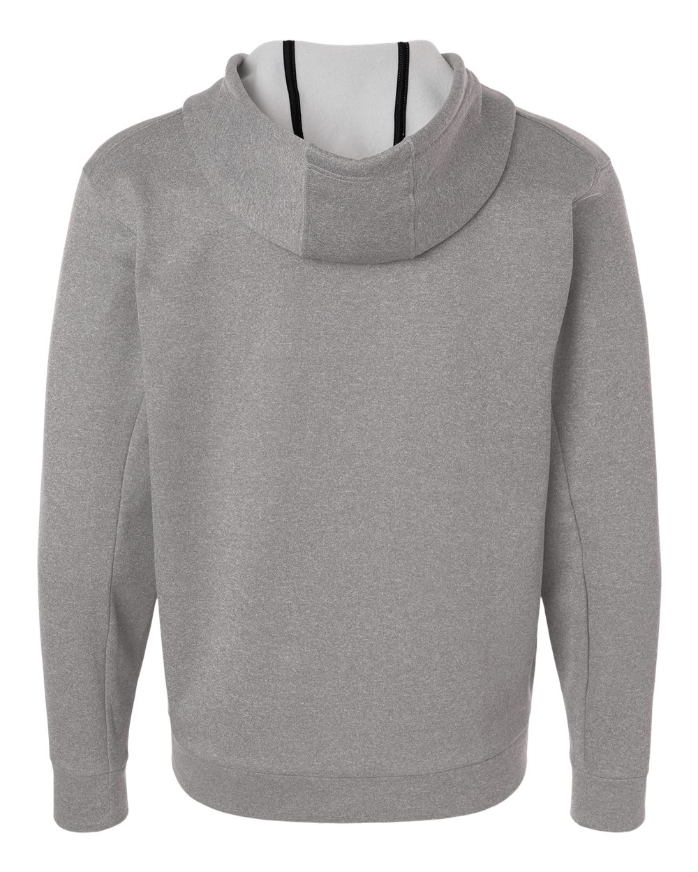 Adidas At208 Men’s Game & Go Fleece Full-zip Hooded Sweatshirt - Medium Grey Heather