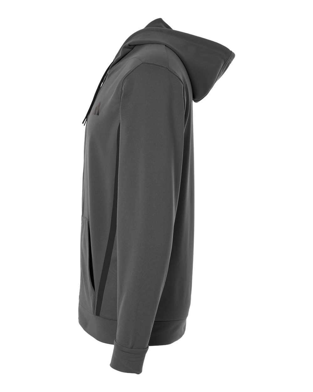 Adidas At208 Men’s Game & Go Fleece Full-zip Hooded Sweatshirt - Team Grey Four