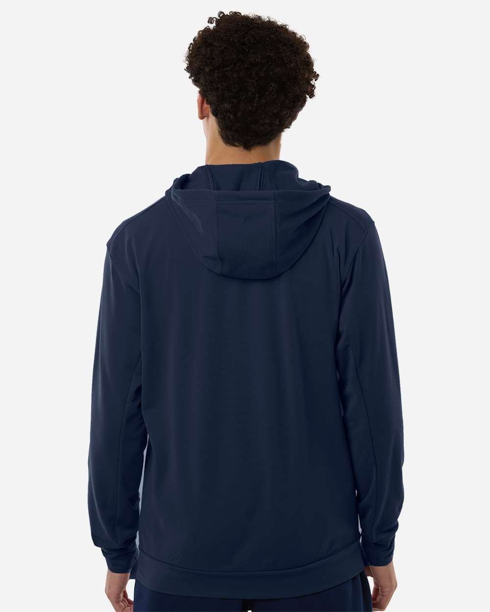 Adidas At208 Men’s Game & Go Fleece Full-zip Hooded Sweatshirt - Team Navy Blue