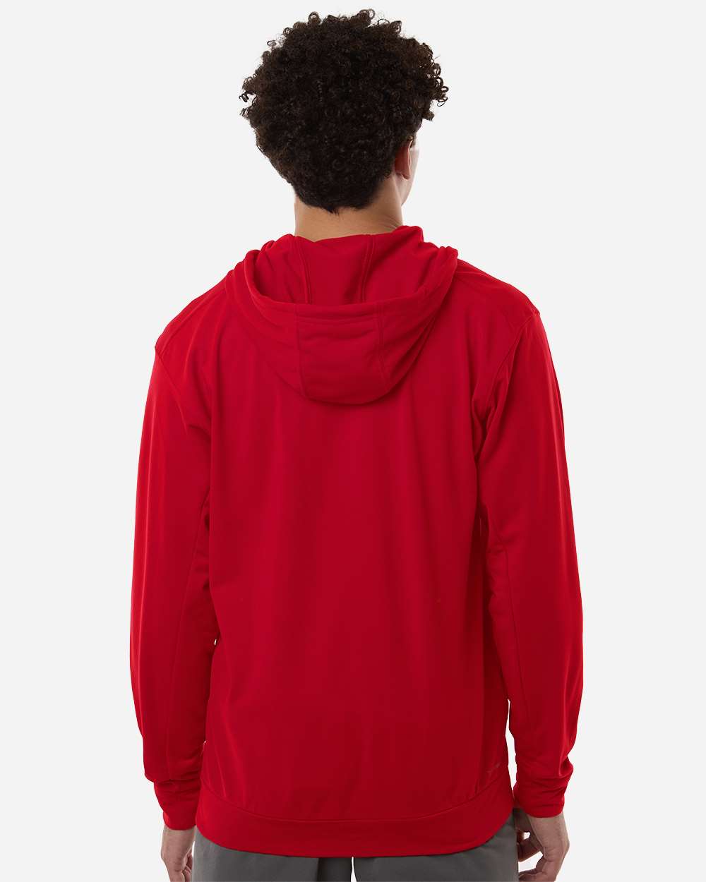 Adidas At208 Men’s Game & Go Fleece Full-zip Hooded Sweatshirt - Team Power Red
