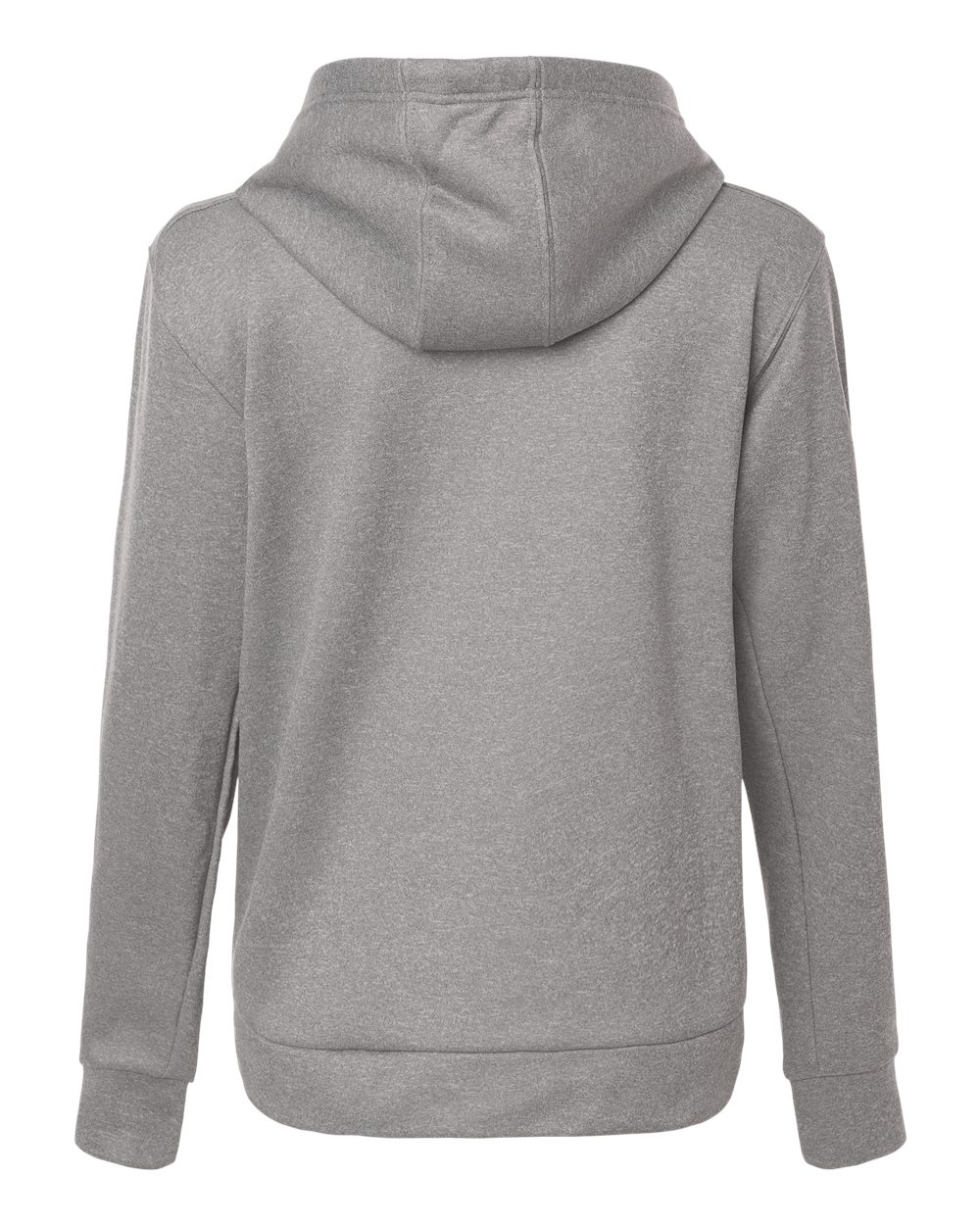 Adidas At209 Women’s Game & Go Fleece Full-zip Hooded Sweatshirt - Medium Grey Heather Black