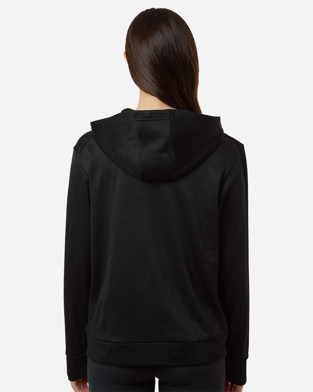 Adidas At209 Women’s Game & Go Fleece Full-zip Hooded Sweatshirt - Black White