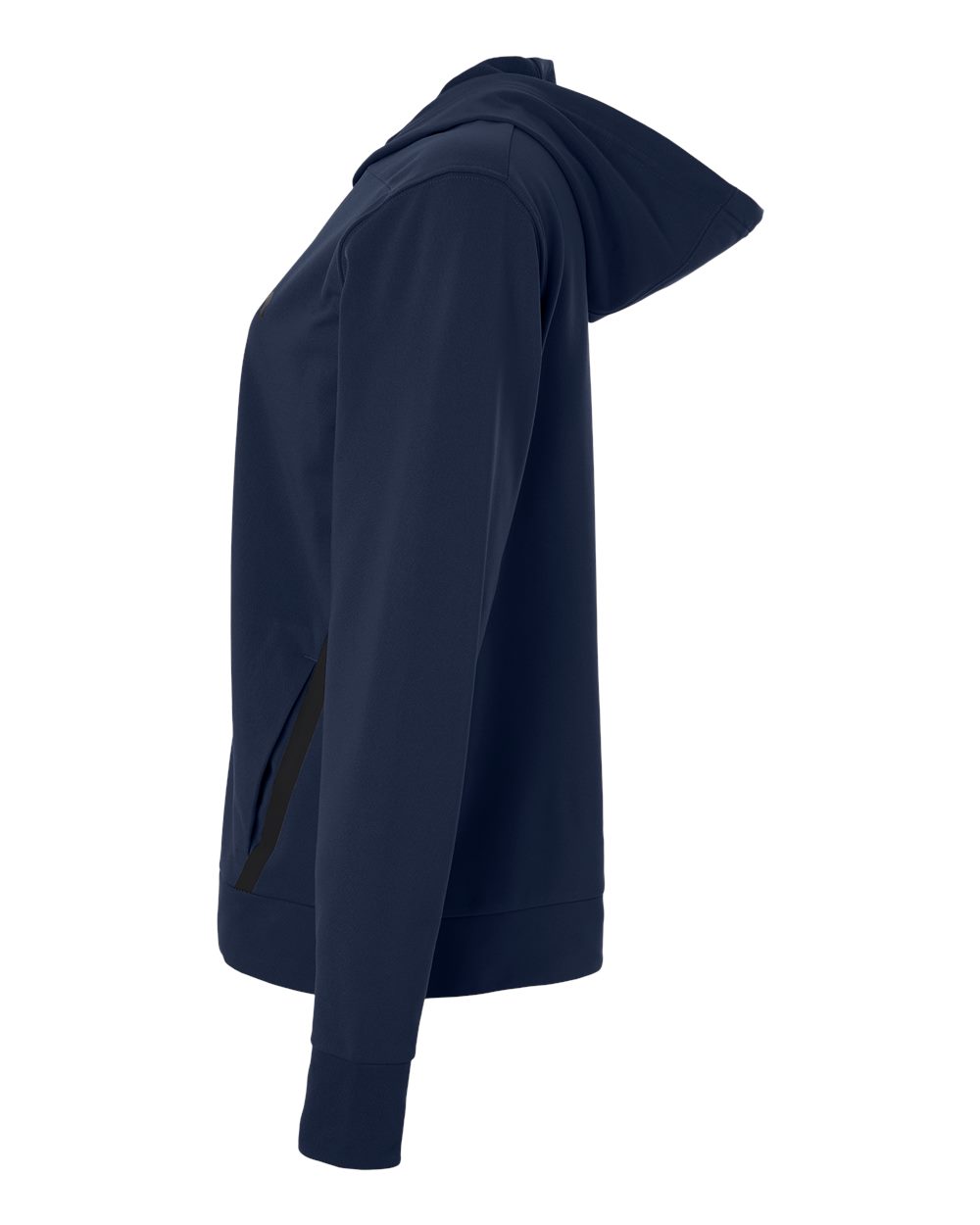 Adidas At209 Women’s Game & Go Fleece Full-zip Hooded Sweatshirt - Team Navy Blue Black