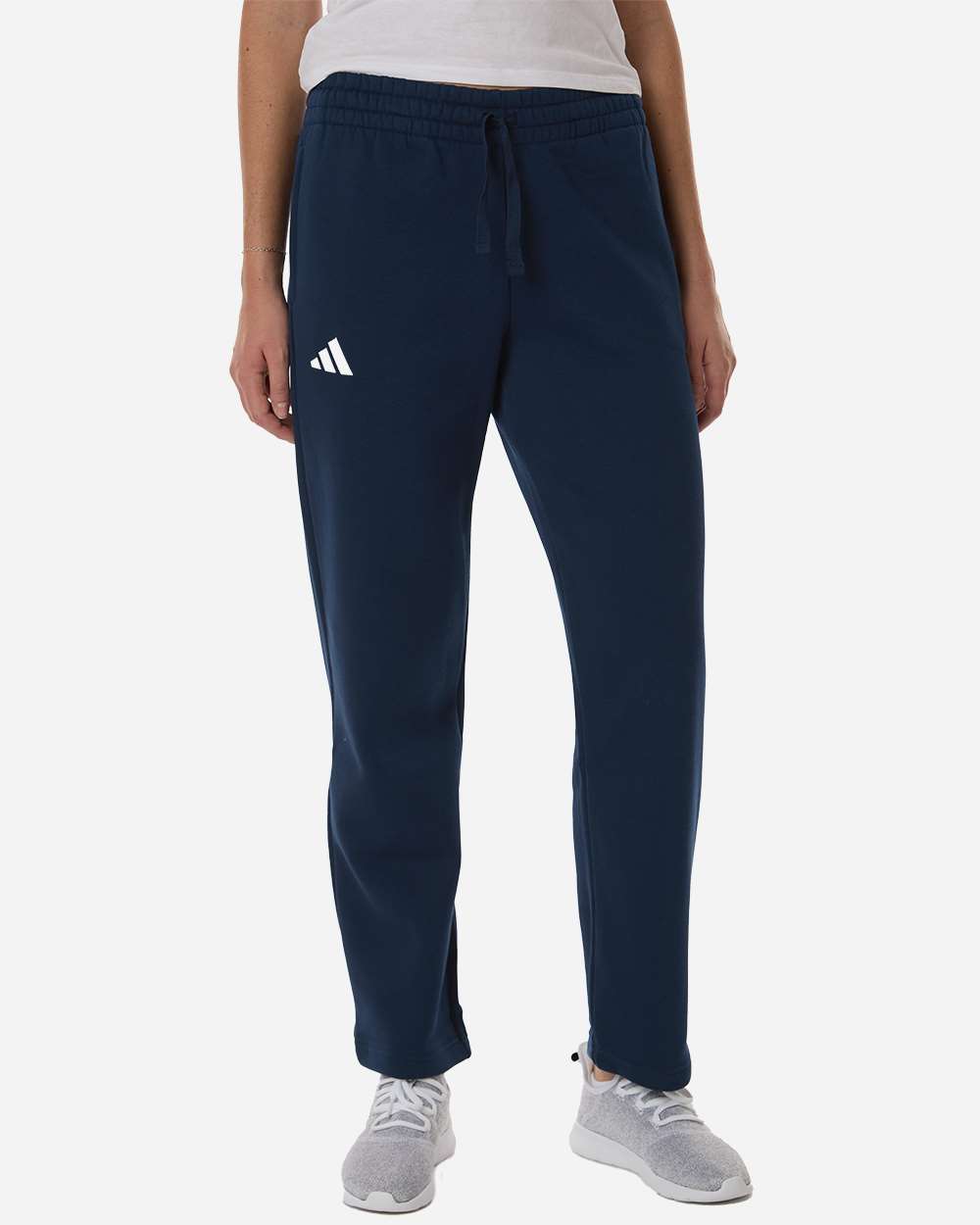 Adidas At216 Women’s Fleece Sweatpants - Team Navy Blue White