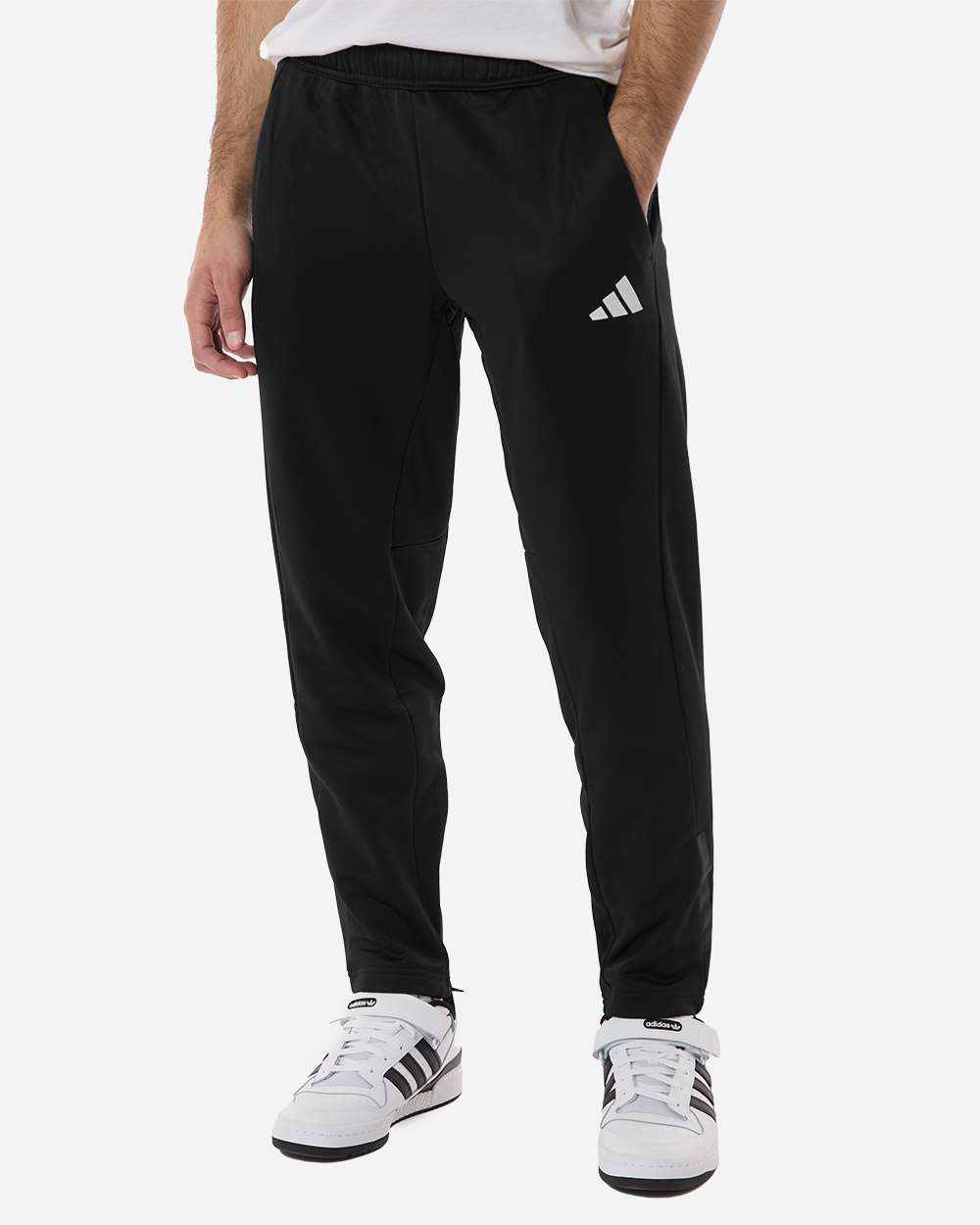 Adidas At218 Men’s Game & Go Fleece 3-bar Sweatpants - Black