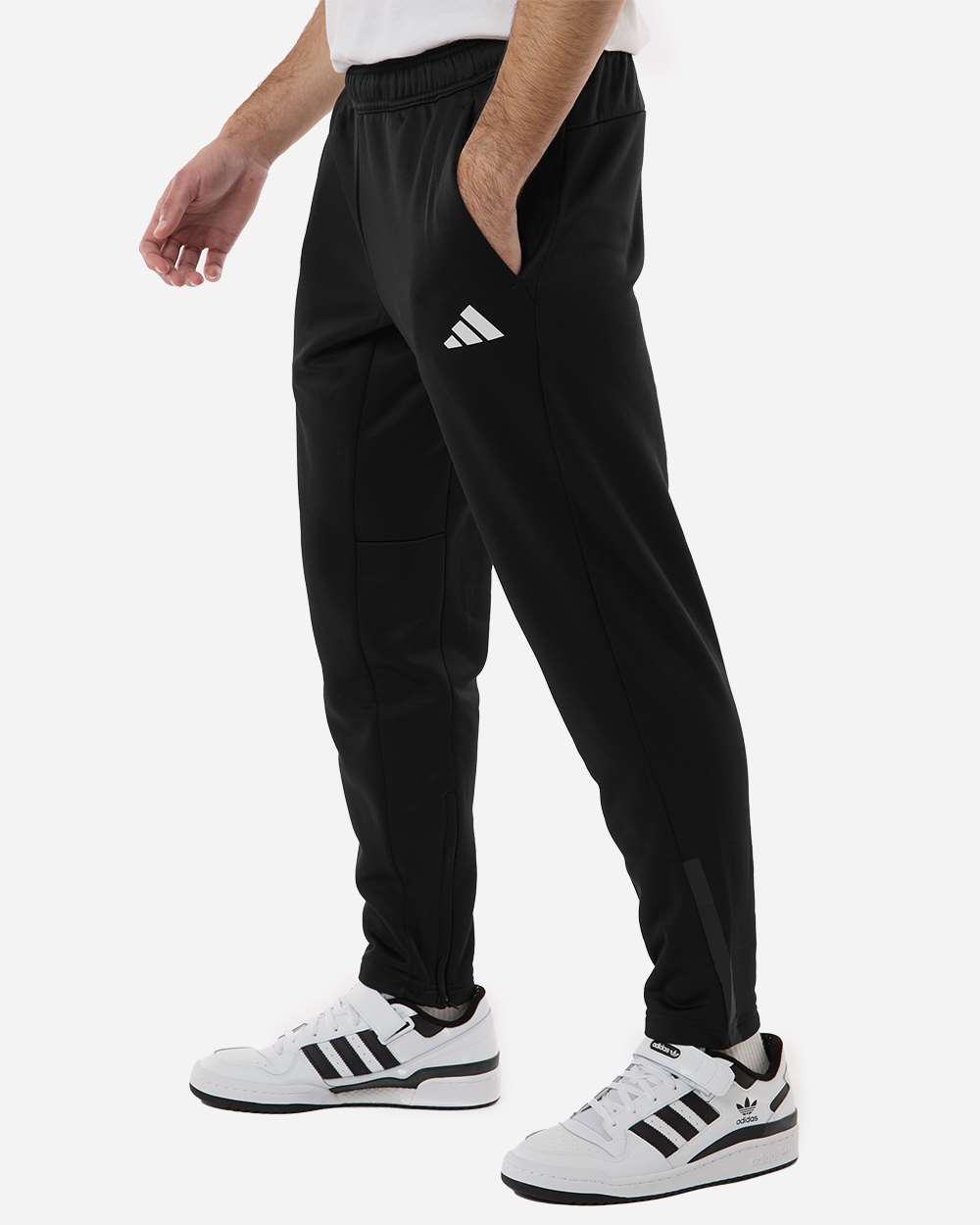 Adidas At218 Men’s Game & Go Fleece 3-bar Sweatpants - Black