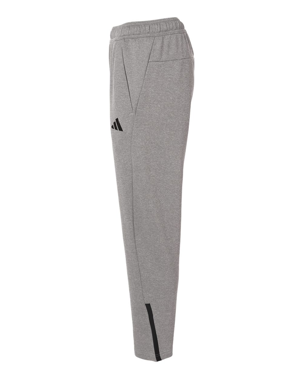 Adidas At218 Men’s Game & Go Fleece 3-bar Sweatpants - Medium Grey Heather