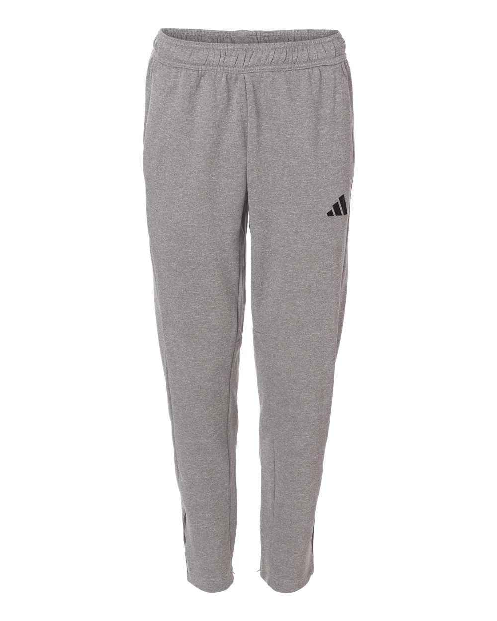 Adidas At218 Men’s Game & Go Fleece 3-bar Sweatpants - Medium Grey Heather