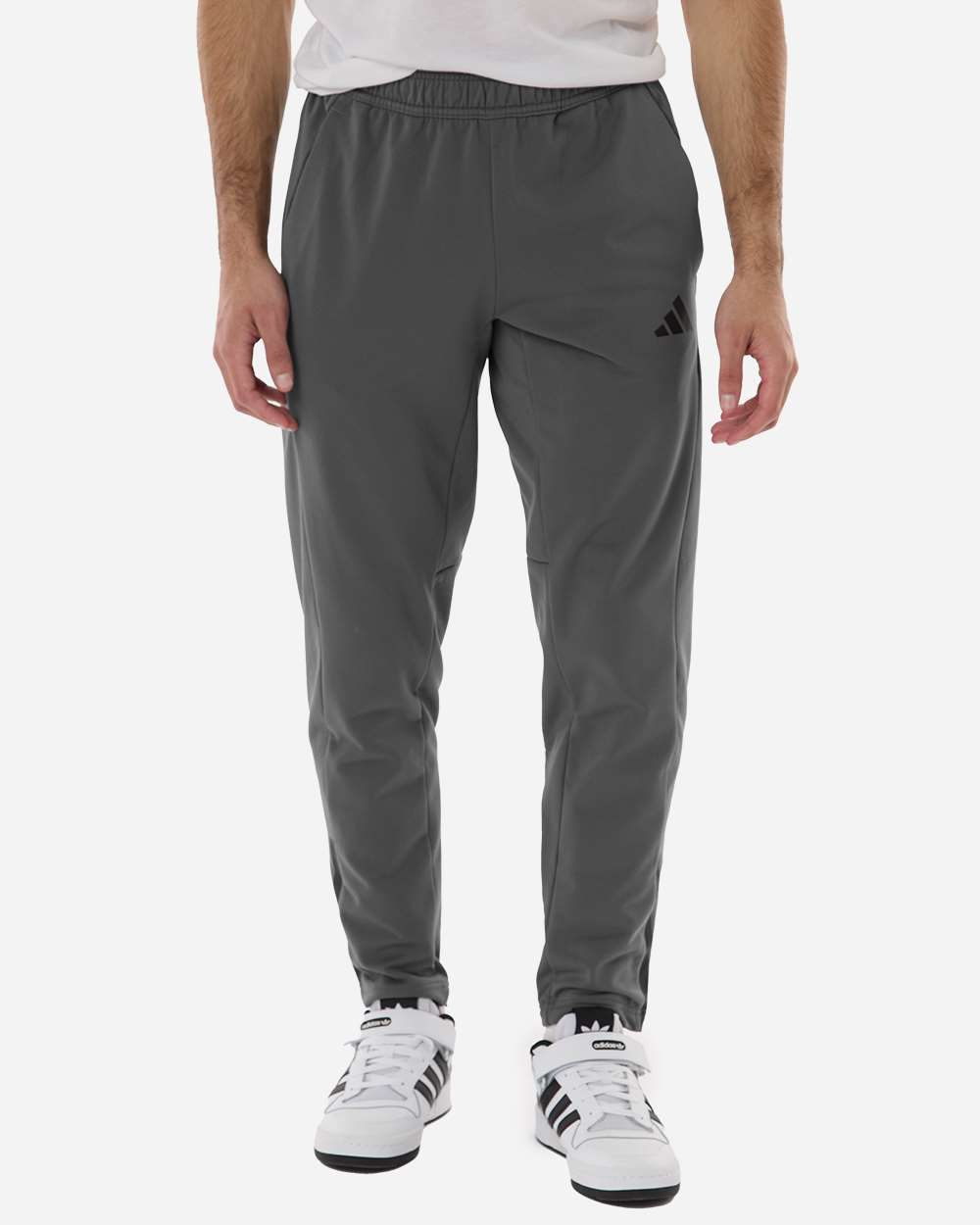 Adidas At218 Men’s Game & Go Fleece 3-bar Sweatpants - Team Grey Four