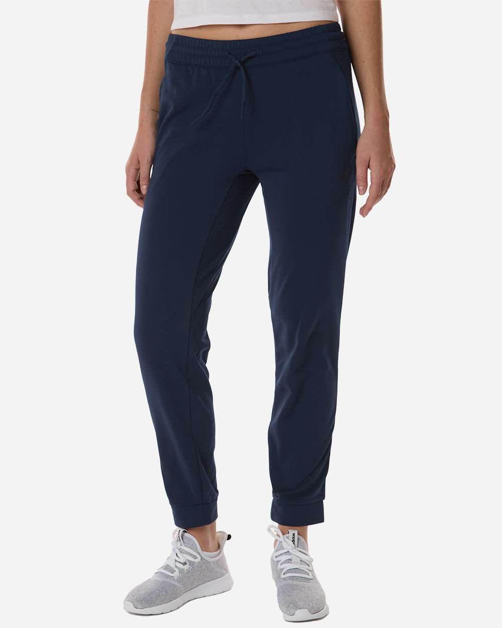 Adidas At219 Women’s Game & Go Fleece Sweatpants - Team Navy Blue
