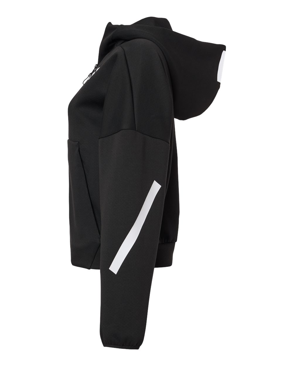Adidas At221 Women’s Z.n.e Full-zip Hooded Sweatshirt - Black White