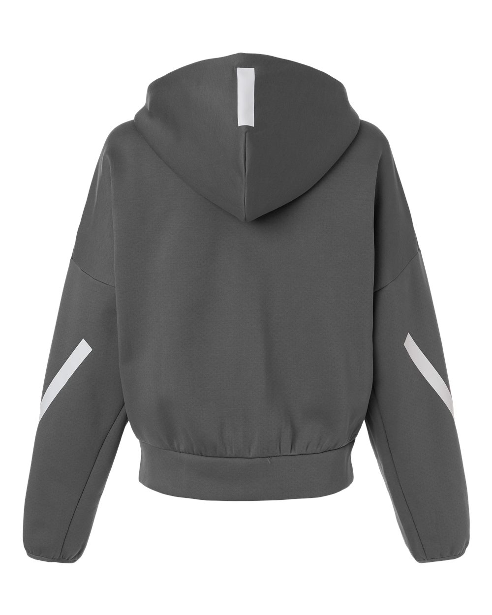 Adidas At221 Women’s Z.n.e Full-zip Hooded Sweatshirt - Team Grey Four White