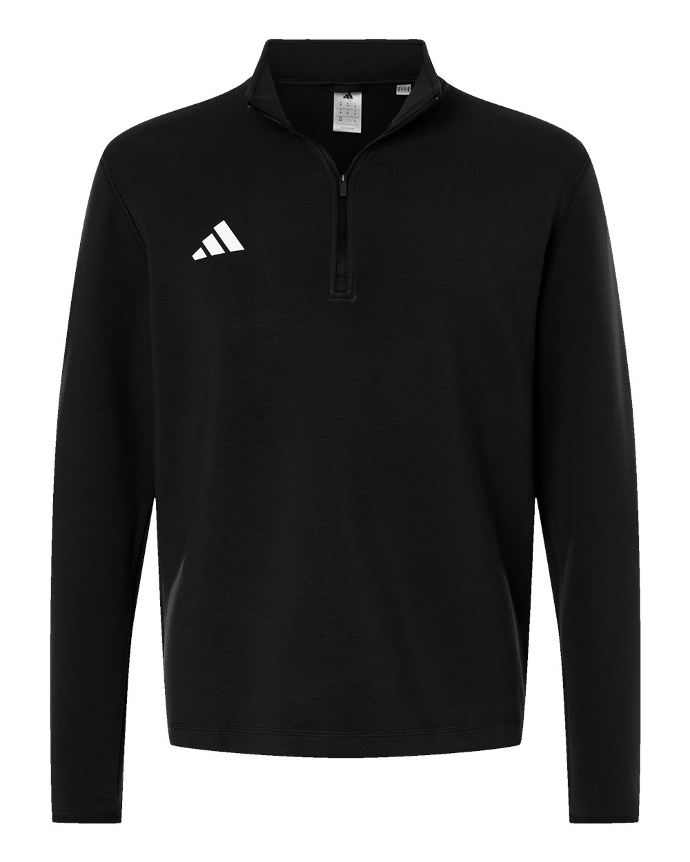 Adidas At400 Men’s 3-stripes Quarter-zip Pullover - Black White