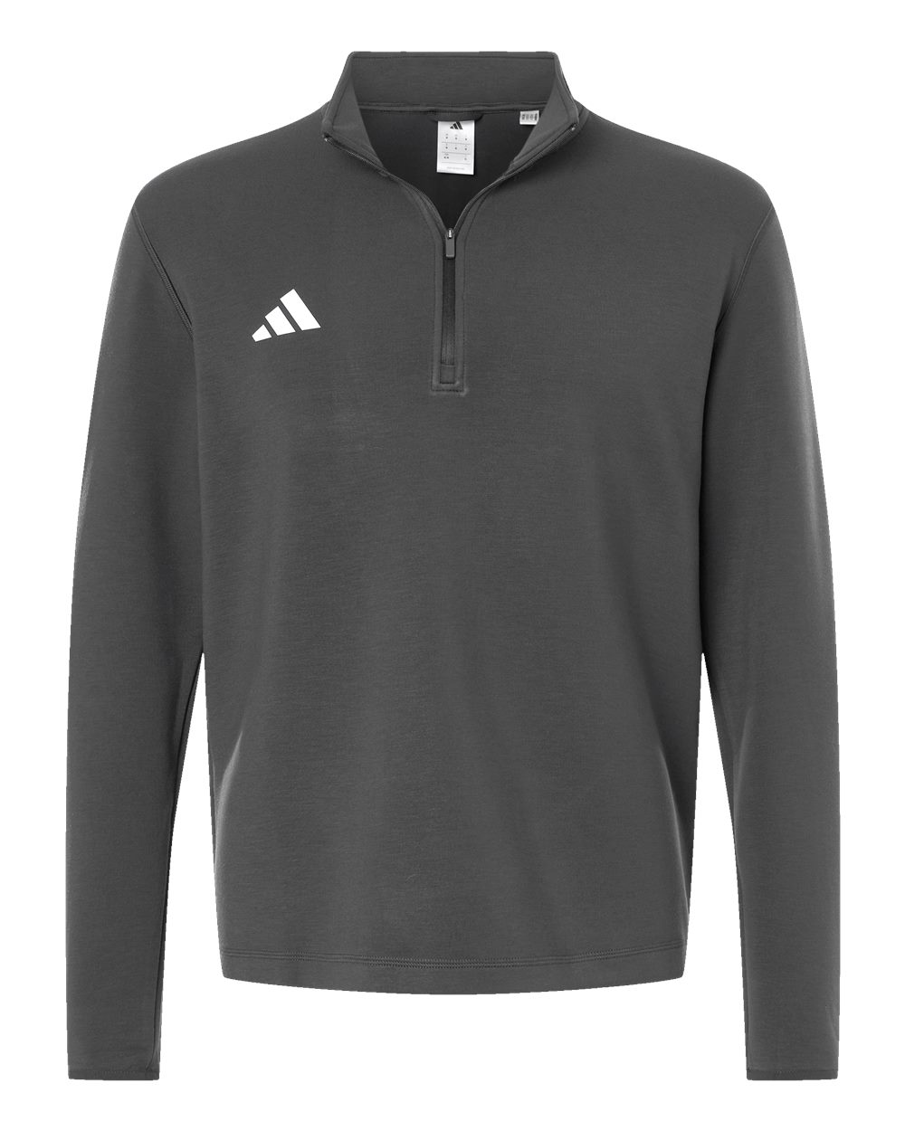 Adidas At400 Men’s 3-stripes Quarter-zip Pullover - Team Grey Four White