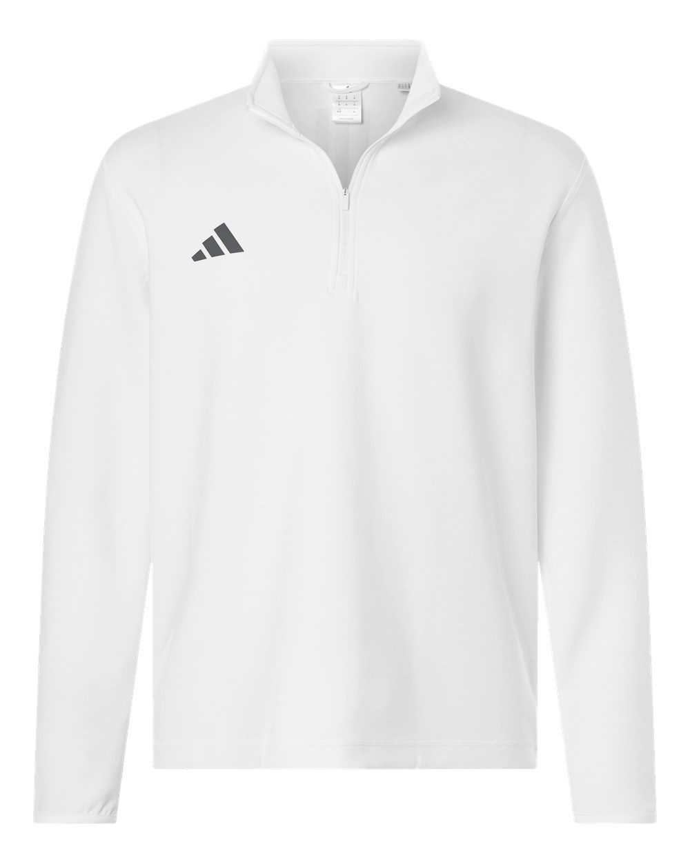 Adidas At400 Men’s 3-stripes Quarter-zip Pullover - White Team Grey Four