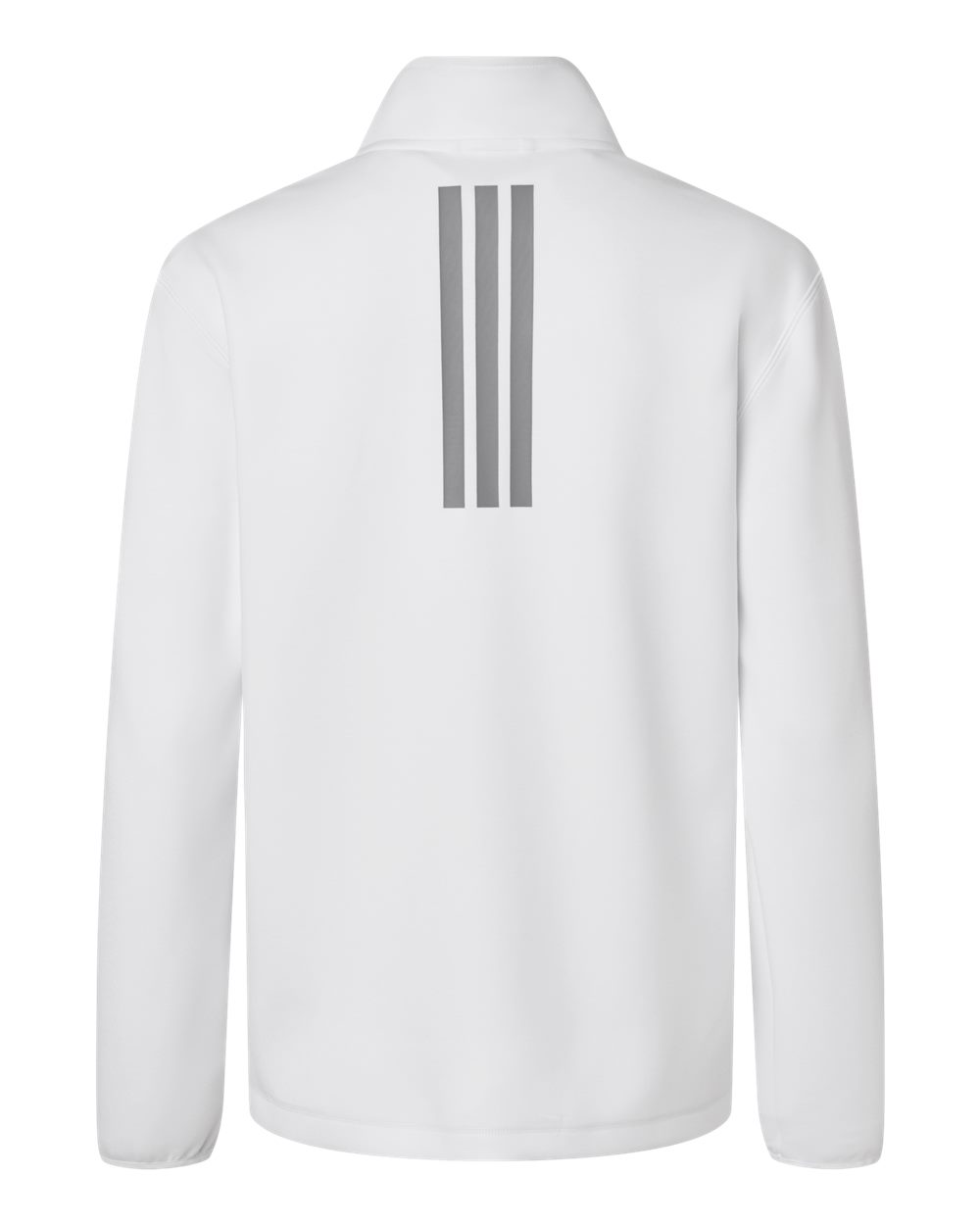 Adidas At401 Women’s 3-stripes Quarter-zip Pullover - White Team Grey Four