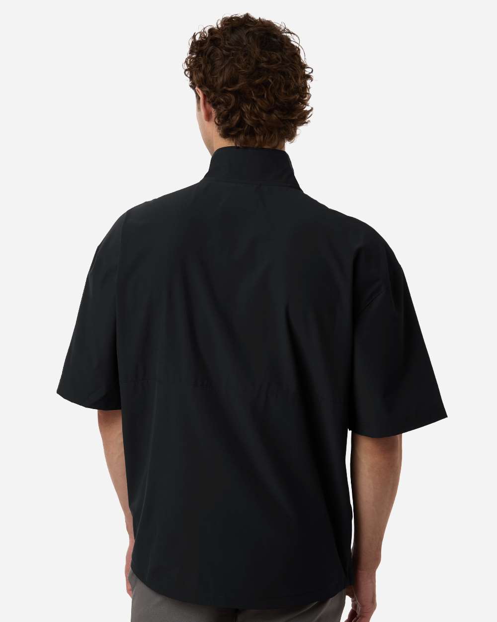 Adidas At505 Men’s Short Sleeve Quarter-zip Pullover - Black White