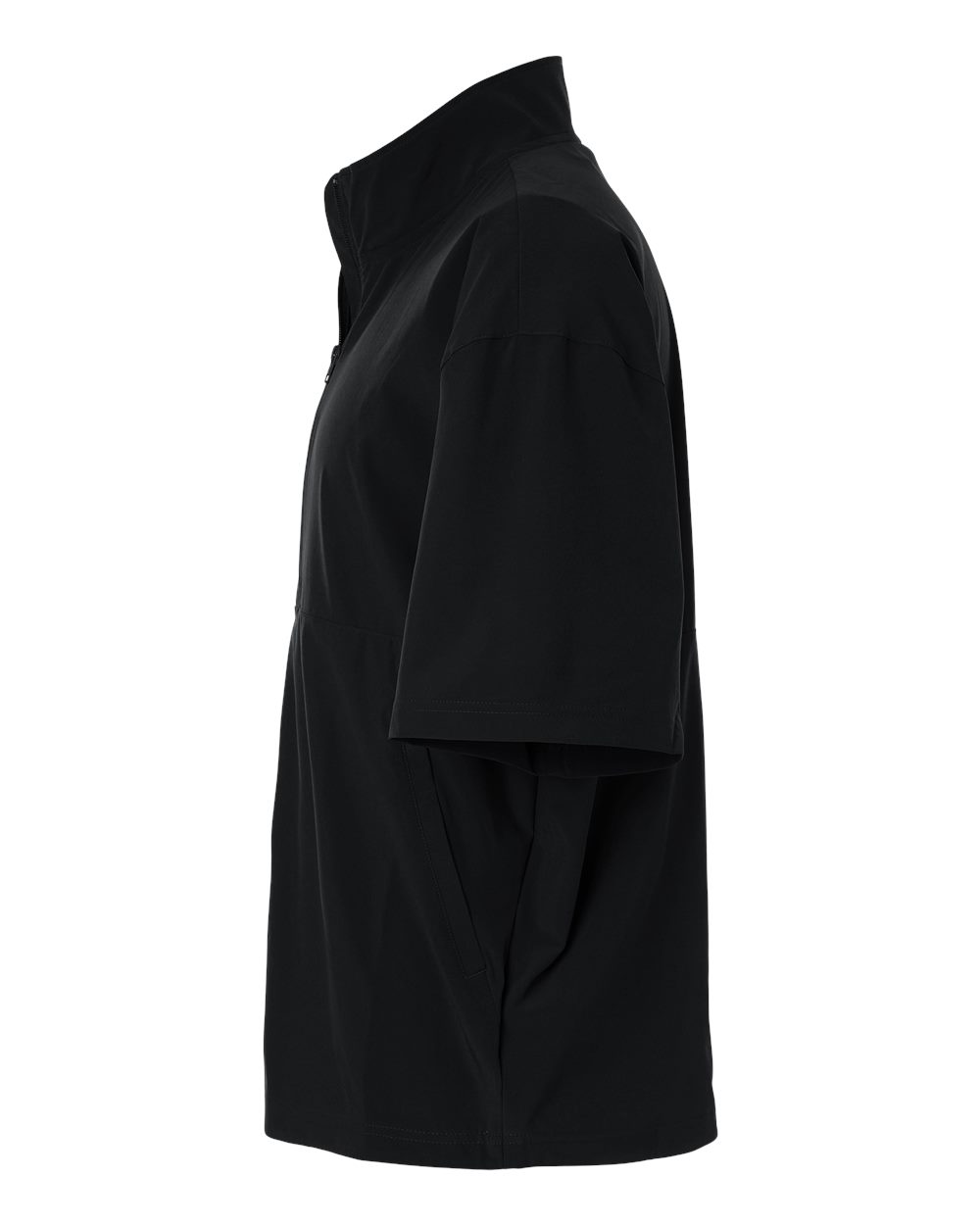 Adidas At505 Men’s Short Sleeve Quarter-zip Pullover - Black White
