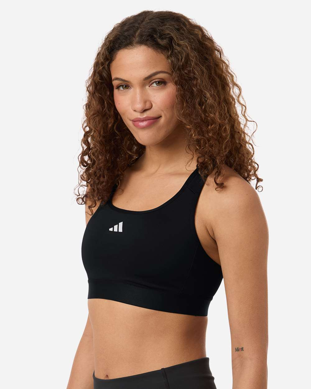 Adidas At750 Women’s Techfit Compression Racerback Sports Bra - Black