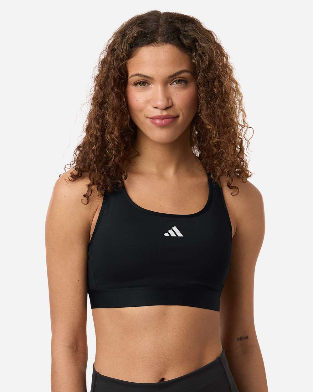 Adidas At750 Women’s Techfit Compression Racerback Sports Bra - Black