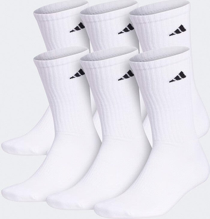 Adidas Athletic Cushioned Crew 6-pack Men’s - White