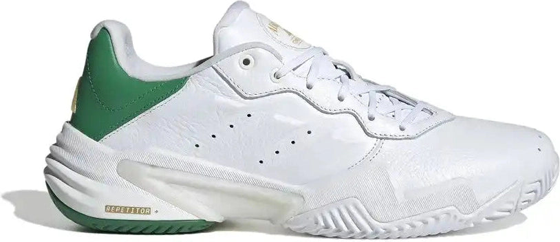 Adidas Barricade 13 Leather Men’s Tennis Shoes - White Gold Metallic